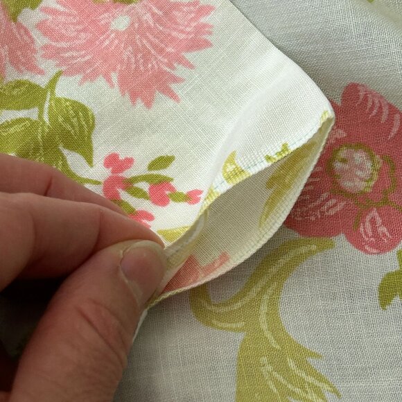 Vintage Tastemaker Mohawk Muslin Floral Sheet Cutter Sewing Fabric Quilt Craft - Picture 14 of 16